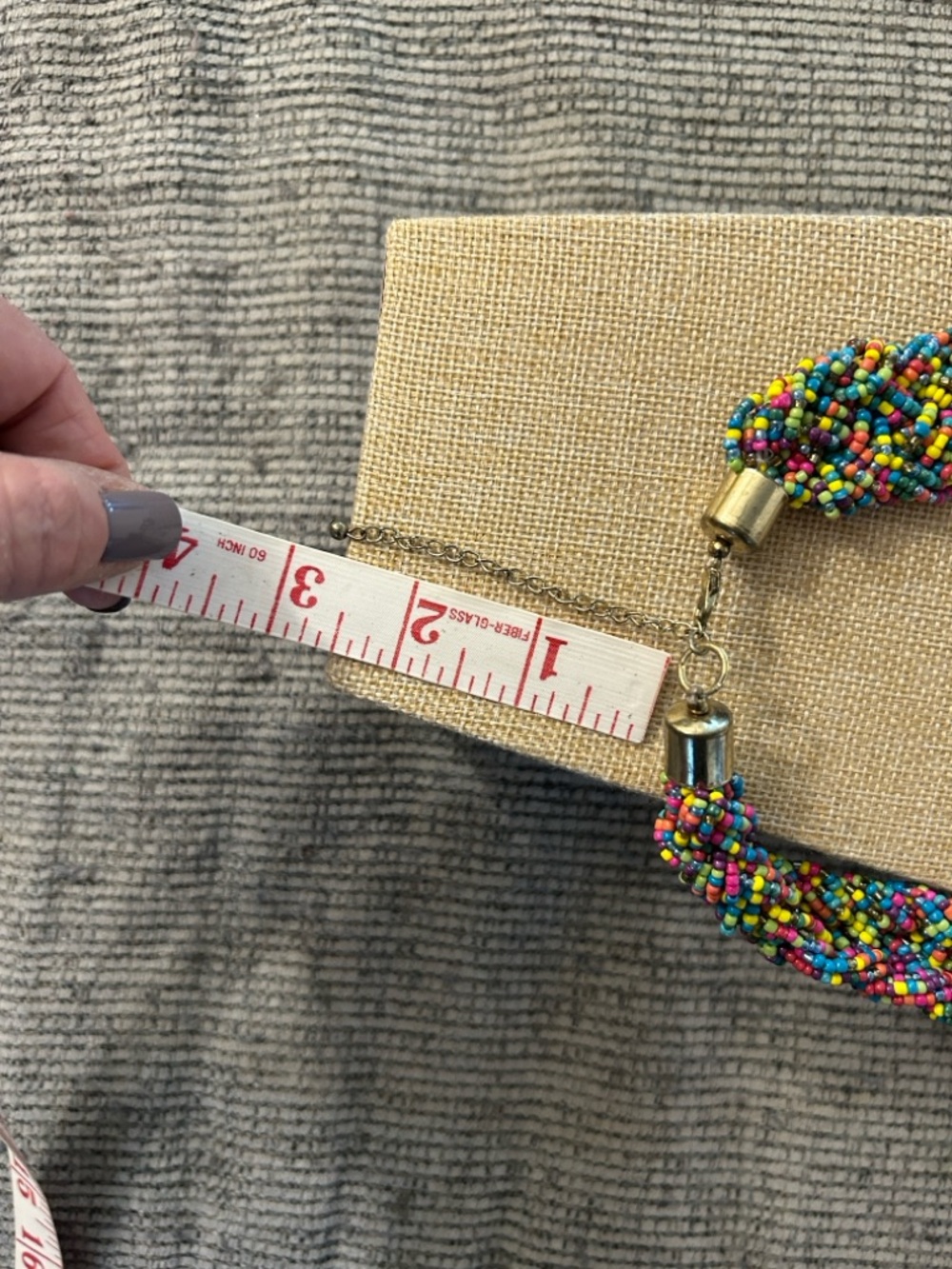 🟢 10/$20 Multicolor Seed Bead Braided Necklace - Women Jewelry - Picture 8 of 9